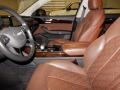 2016 Audi A8 Diamond Stitched Nougat Brown Balao Brown Interior Interior Photo