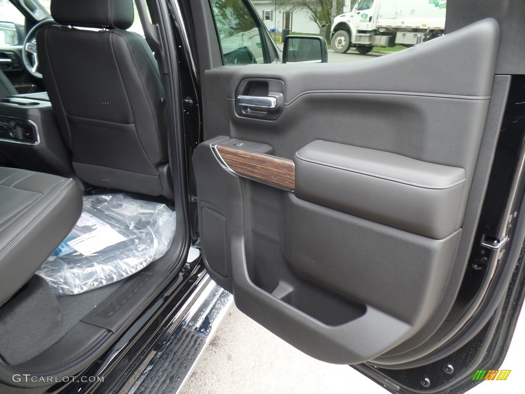2019 Chevrolet Silverado 1500 High Country Crew Cab 4WD Jet Black Door Panel Photo #133009286
