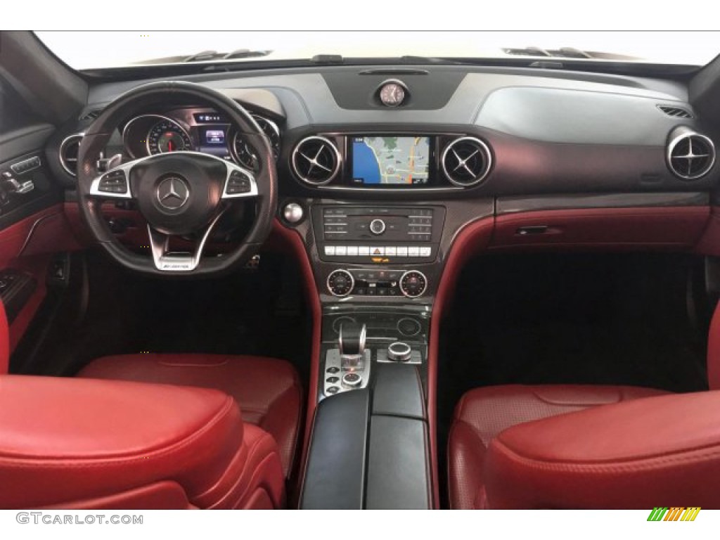 2017 Mercedes-Benz SL 63 AMG Roadster Bengal Red/Black Dashboard Photo #133009397