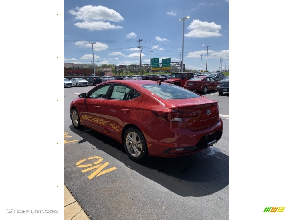 2019 Elantra Value Edition - Scarlet Red / Beige photo #6