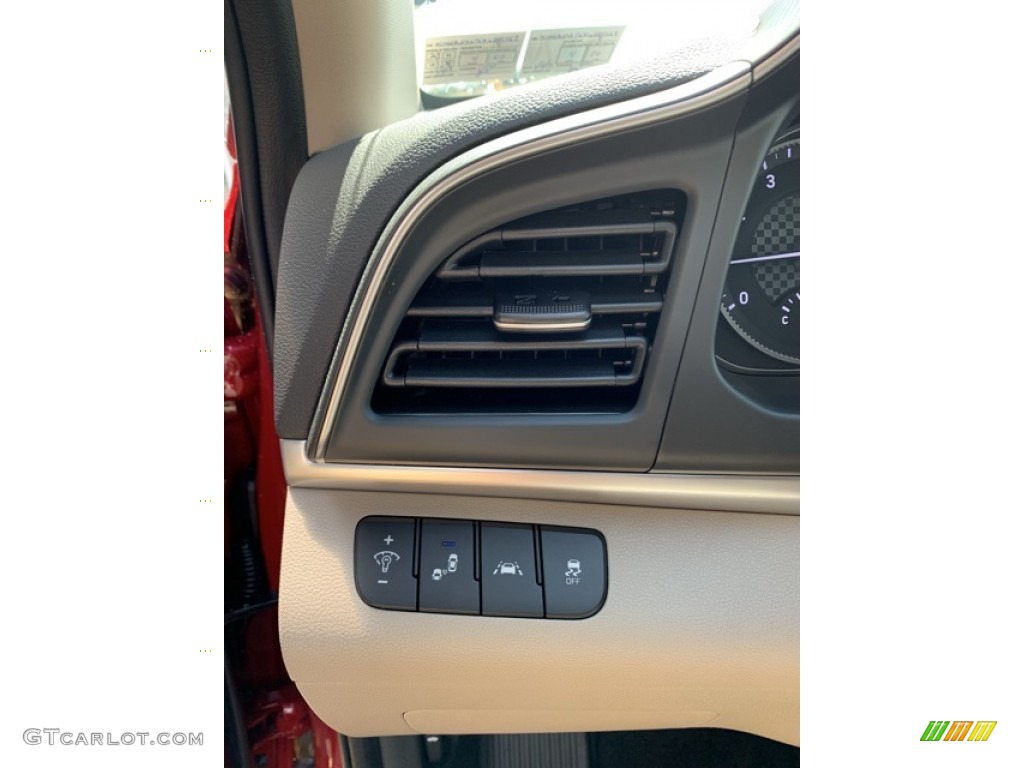 2019 Elantra Value Edition - Scarlet Red / Beige photo #11