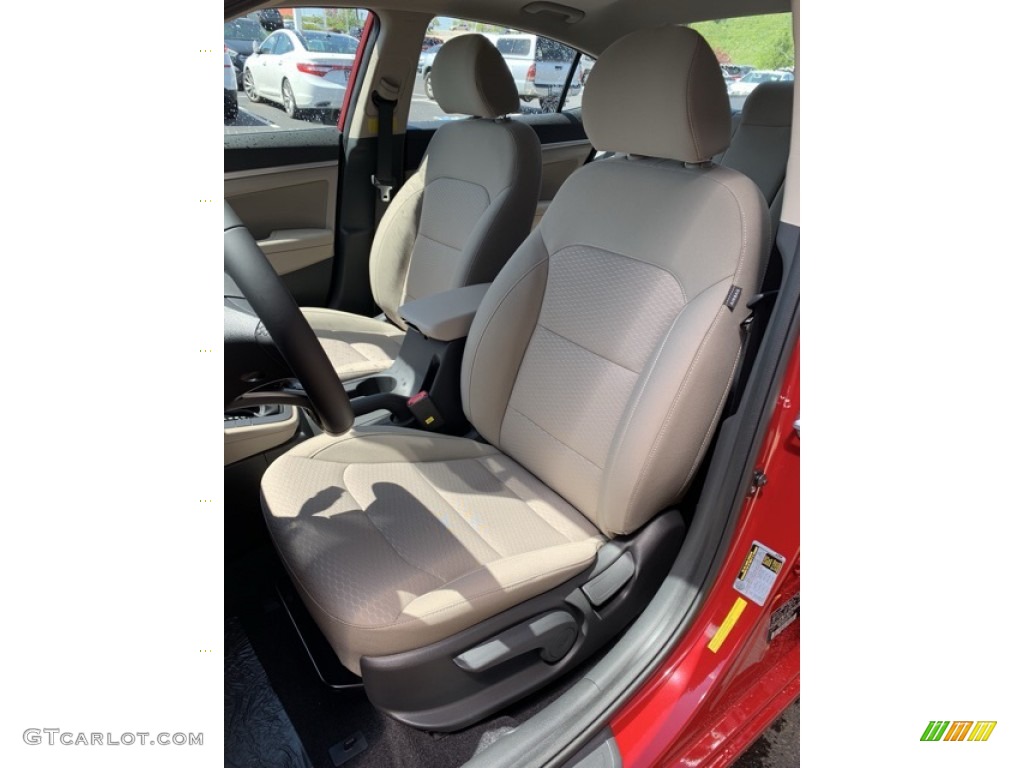2019 Elantra Value Edition - Scarlet Red / Beige photo #13