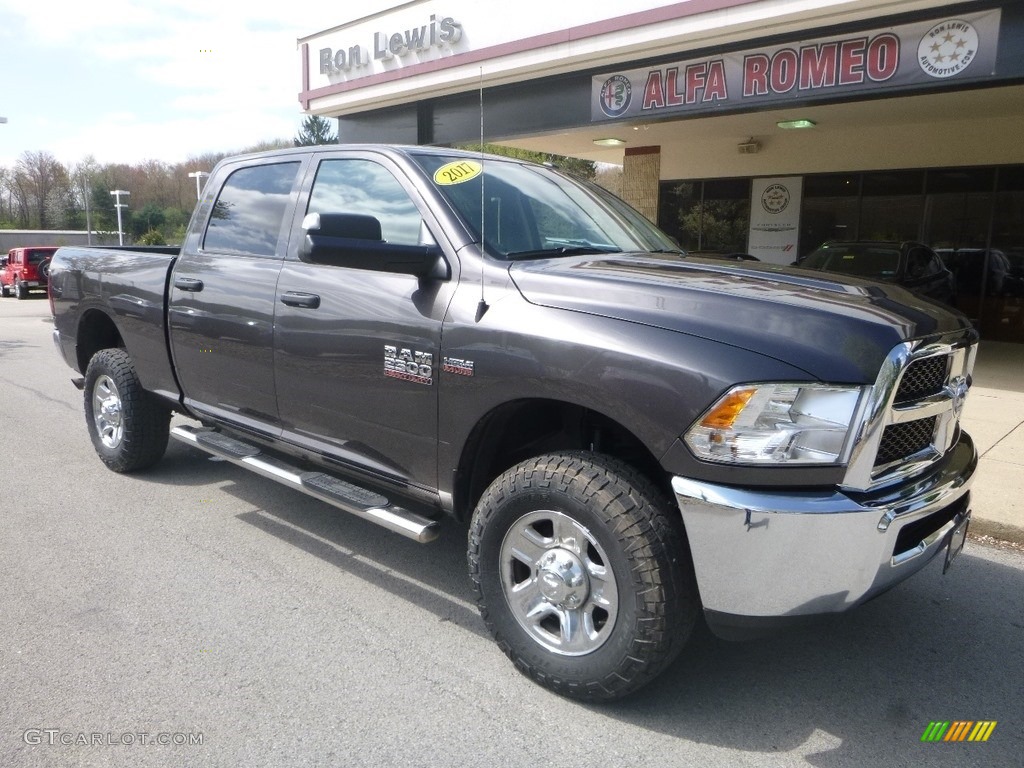 2017 2500 Tradesman Crew Cab 4x4 - Granite Crystal Metallic / Black/Diesel Gray photo #3