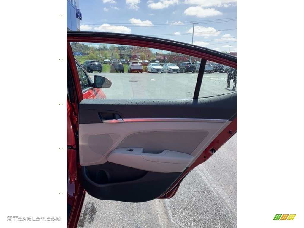 2019 Elantra Value Edition - Scarlet Red / Beige photo #23
