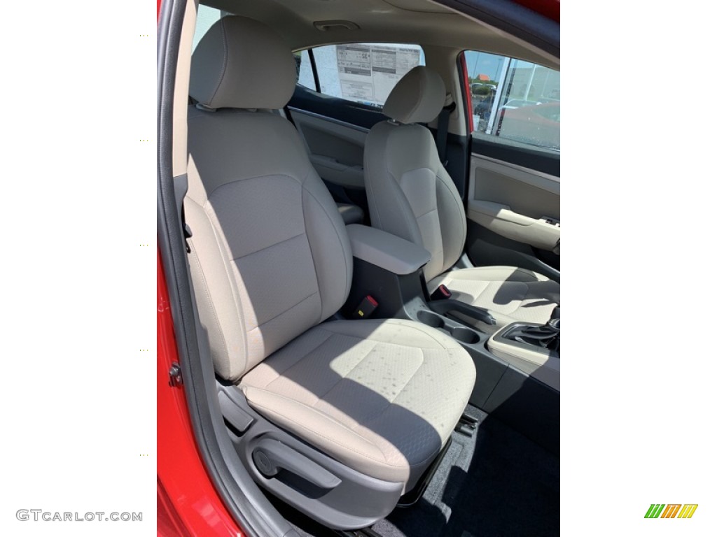 2019 Elantra Value Edition - Scarlet Red / Beige photo #27
