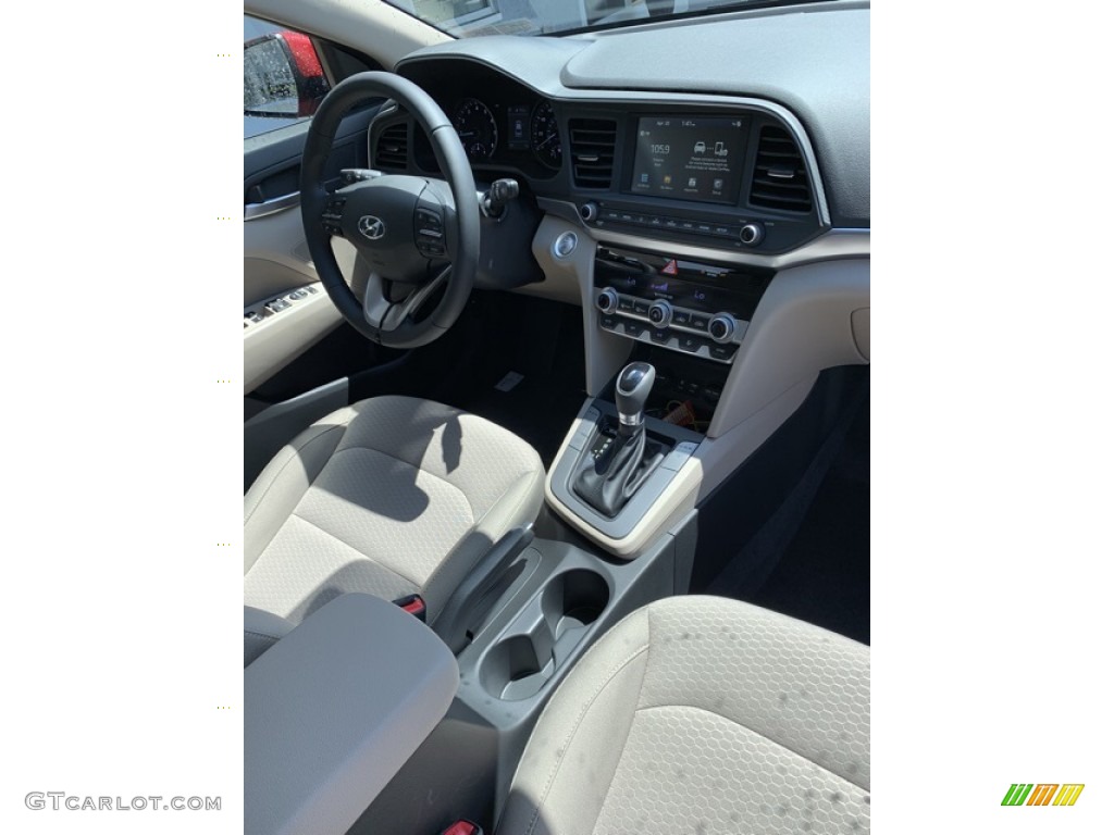 2019 Elantra Value Edition - Scarlet Red / Beige photo #28