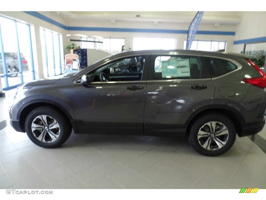 2019 CR-V LX AWD - Modern Steel Metallic / Black photo #9