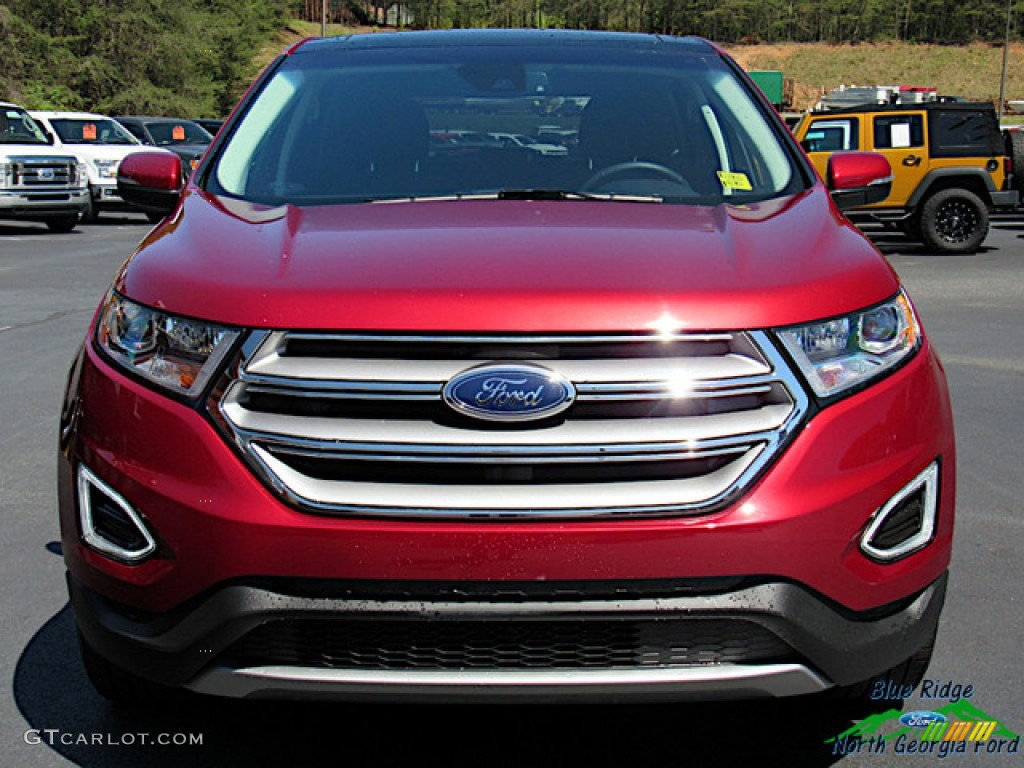 2018 Edge Titanium AWD - Ruby Red / Ebony photo #8