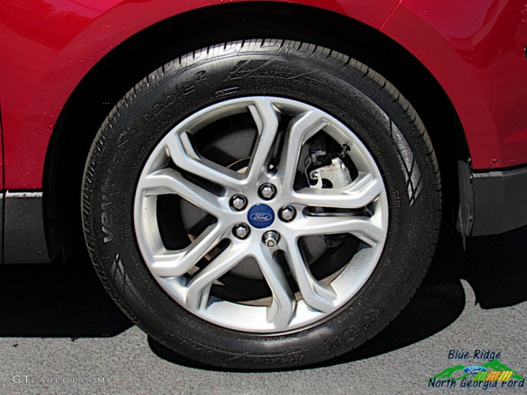 2018 Edge Titanium AWD - Ruby Red / Ebony photo #9