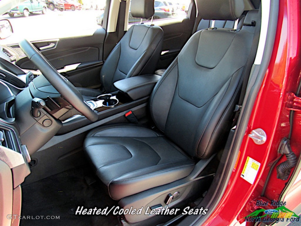 2018 Edge Titanium AWD - Ruby Red / Ebony photo #10