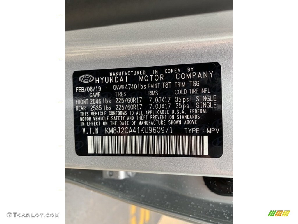 2019 Tucson SE AWD - Molten Silver / Gray photo #15