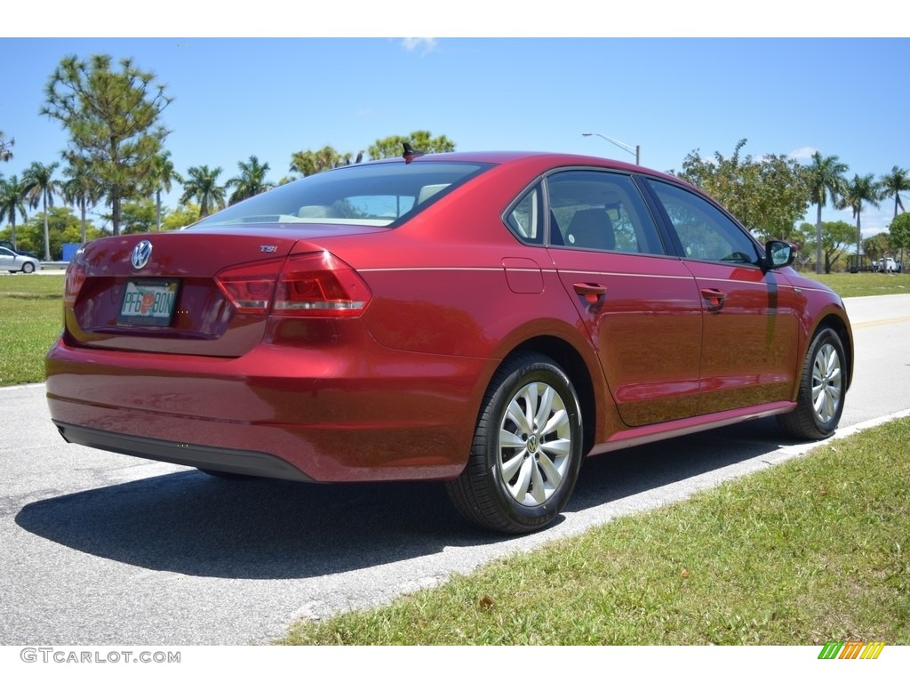 2015 Passat Wolfsburg Edition Sedan - Fortana Red Metallic / Titan Black photo #3