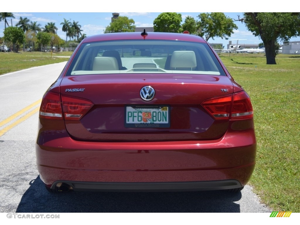 2015 Passat Wolfsburg Edition Sedan - Fortana Red Metallic / Titan Black photo #4