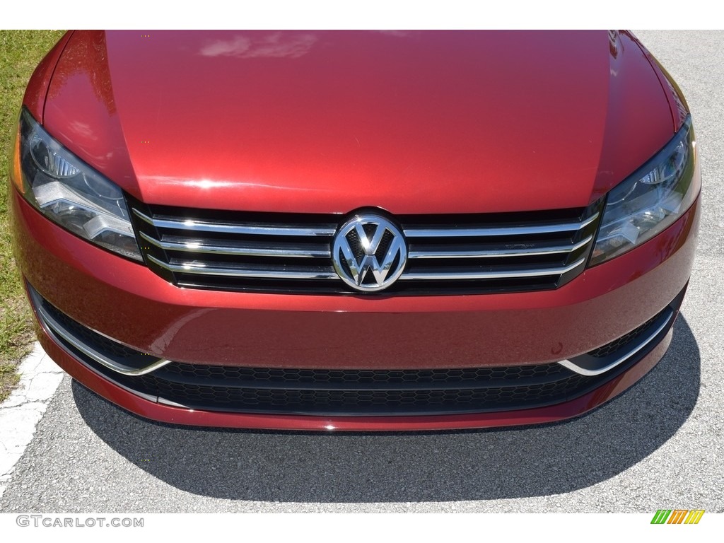2015 Passat Wolfsburg Edition Sedan - Fortana Red Metallic / Titan Black photo #11