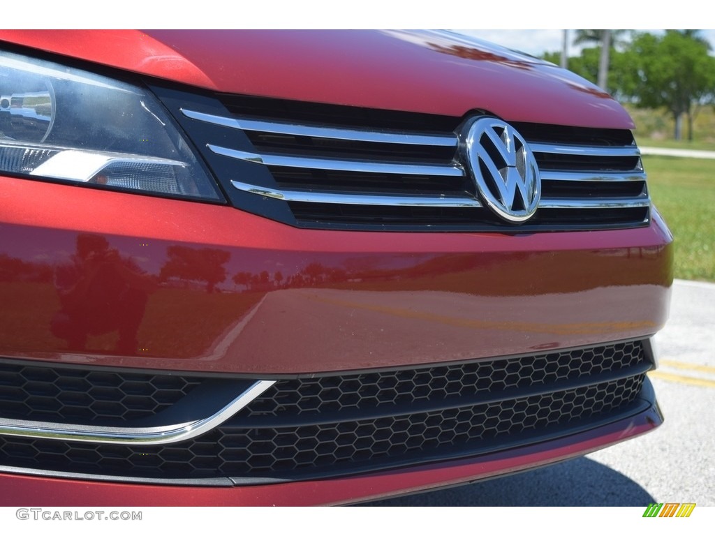 2015 Passat Wolfsburg Edition Sedan - Fortana Red Metallic / Titan Black photo #13