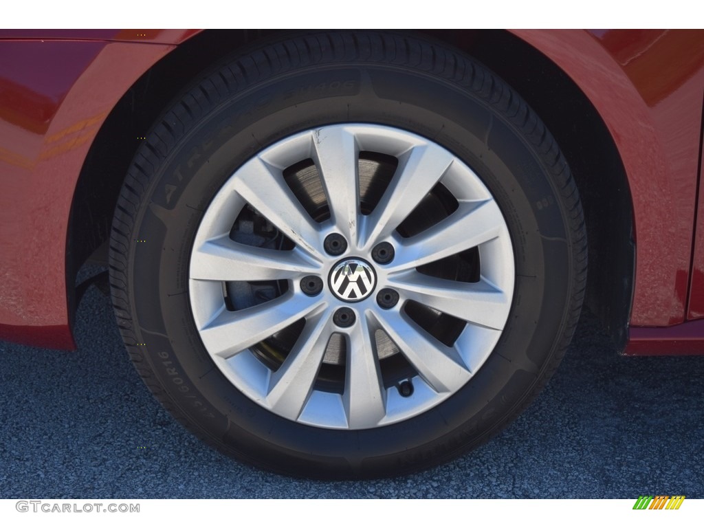 2015 Passat Wolfsburg Edition Sedan - Fortana Red Metallic / Titan Black photo #16