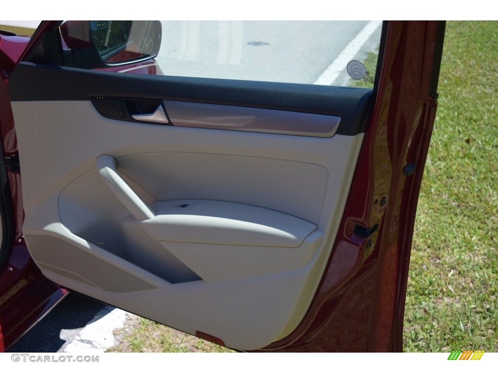 2015 Passat Wolfsburg Edition Sedan - Fortana Red Metallic / Titan Black photo #29