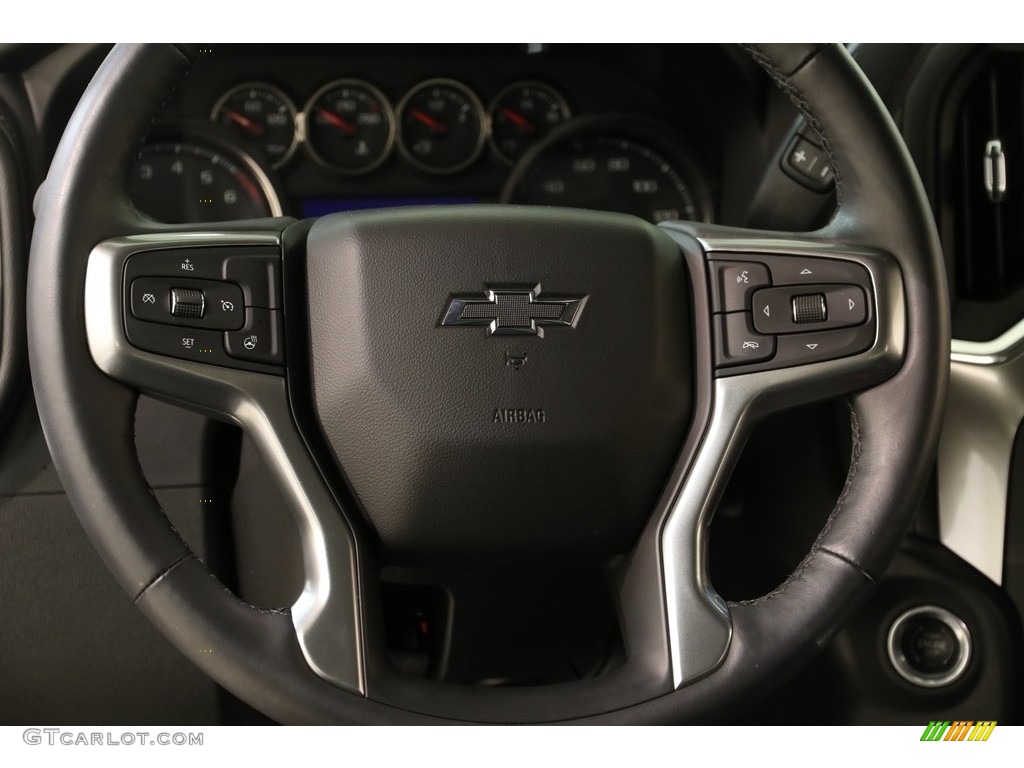 2019 Chevrolet Silverado 1500 RST Crew Cab 4WD Jet Black Steering Wheel Photo #133021581