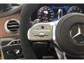 Nut Brown/Black 2019 Mercedes-Benz S AMG 63 4Matic Sedan Steering Wheel