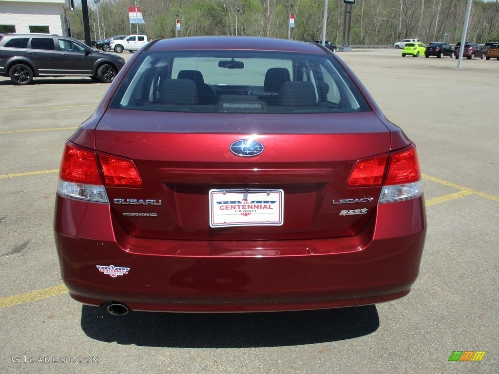 2011 Legacy 2.5i Premium - Ruby Red Pearl / Off-Black photo #4