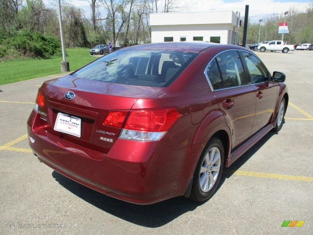 2011 Legacy 2.5i Premium - Ruby Red Pearl / Off-Black photo #5