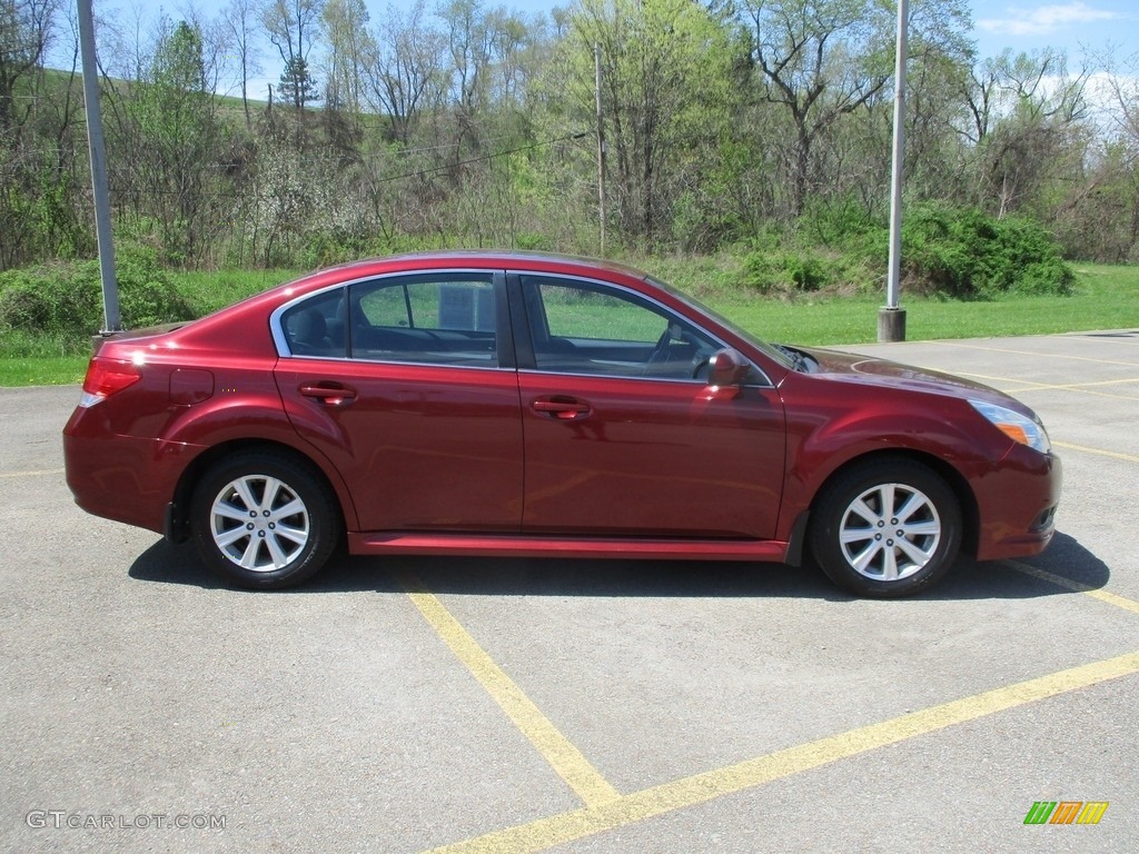 2011 Legacy 2.5i Premium - Ruby Red Pearl / Off-Black photo #6