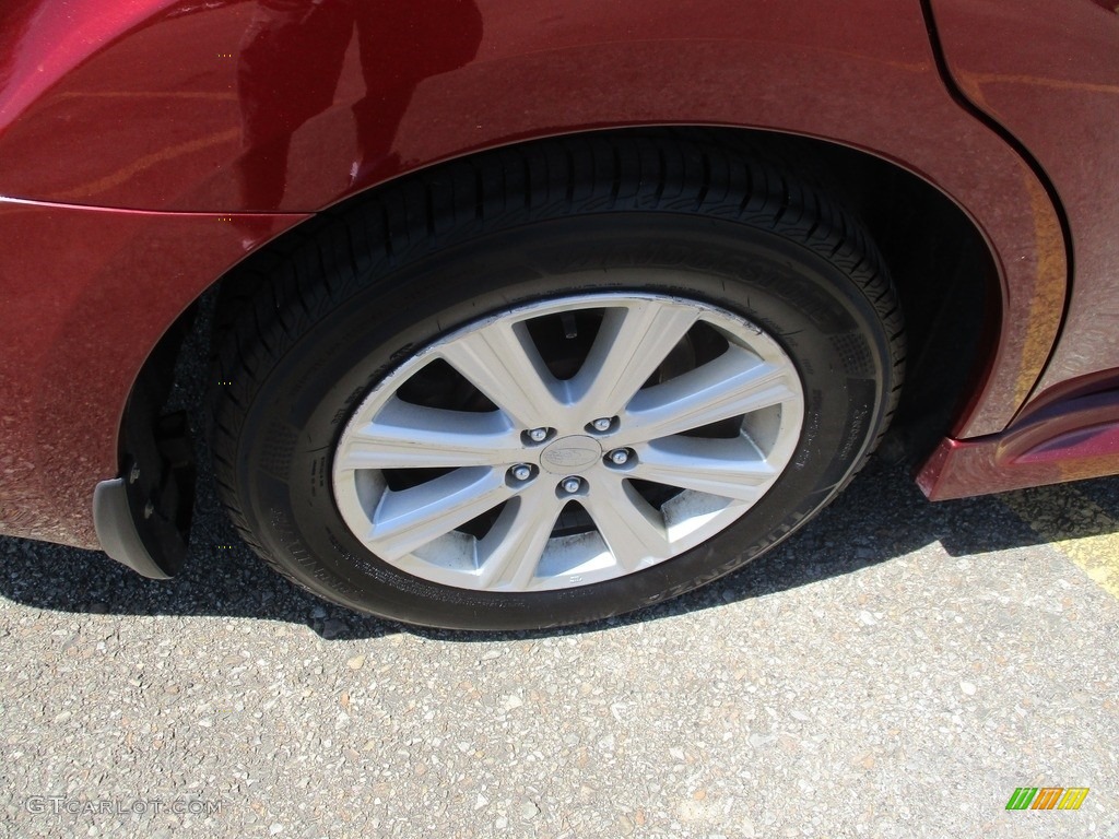 2011 Legacy 2.5i Premium - Ruby Red Pearl / Off-Black photo #9