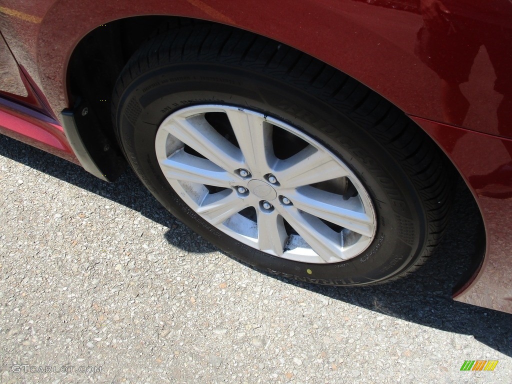 2011 Legacy 2.5i Premium - Ruby Red Pearl / Off-Black photo #13