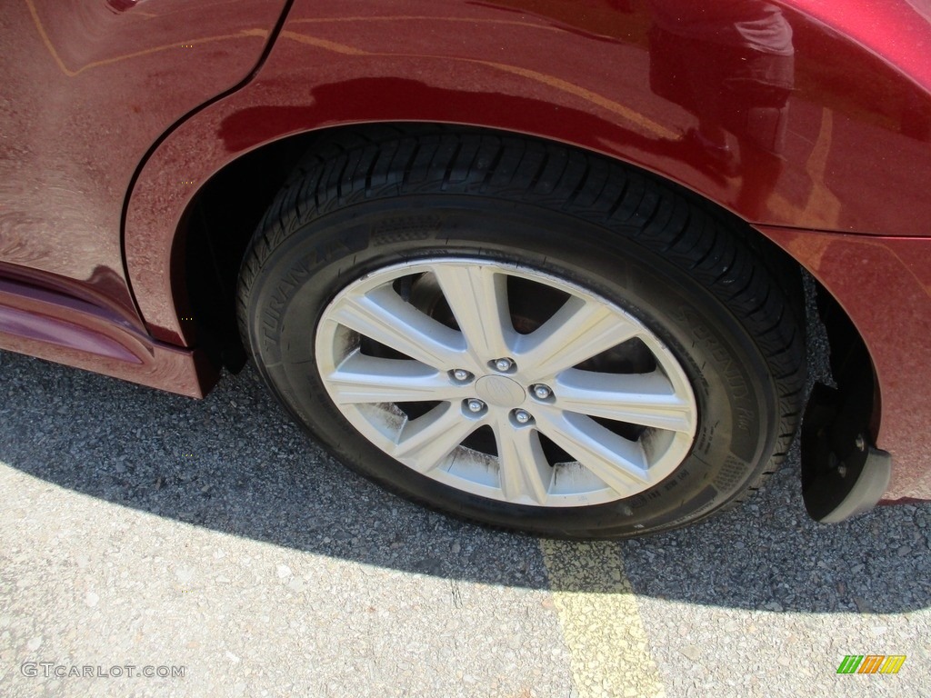 2011 Legacy 2.5i Premium - Ruby Red Pearl / Off-Black photo #15