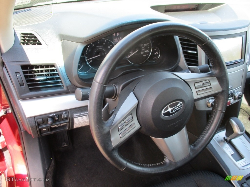 2011 Legacy 2.5i Premium - Ruby Red Pearl / Off-Black photo #25