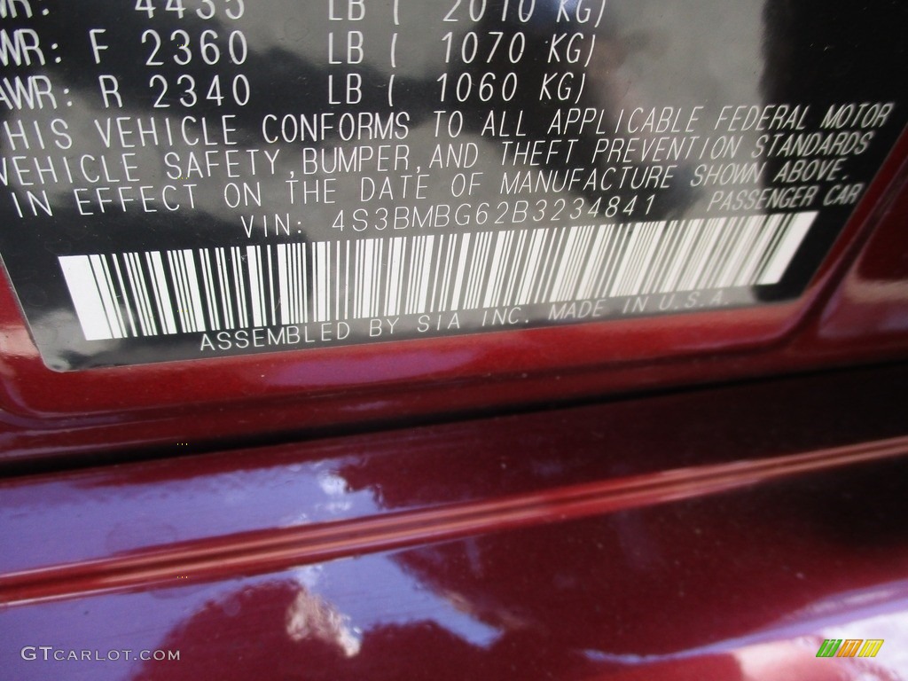 2011 Legacy 2.5i Premium - Ruby Red Pearl / Off-Black photo #39