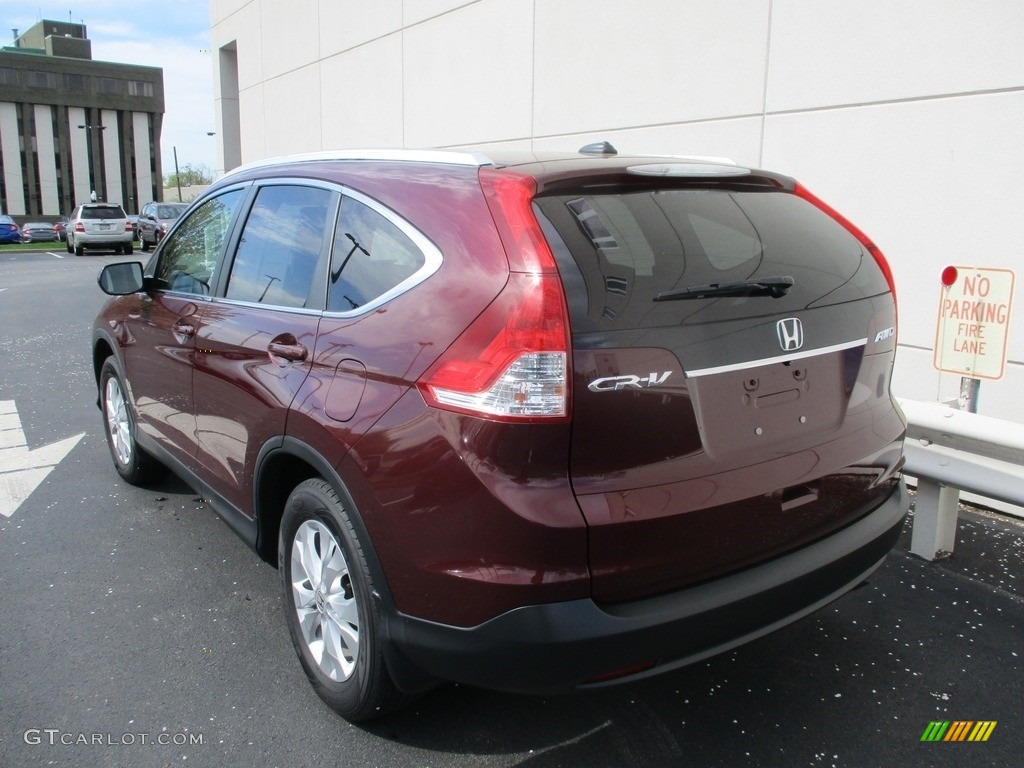 2014 CR-V EX-L AWD - Basque Red Pearl II / Gray photo #3