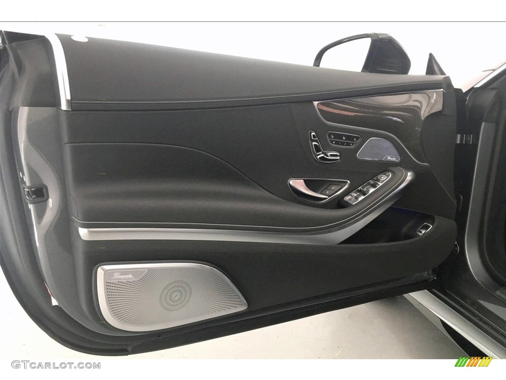2019 Mercedes-Benz S AMG 63 4Matic Coupe Black Door Panel Photo #133024096