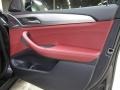 2019 BMW X4 Tacora Red Interior Door Panel Photo
