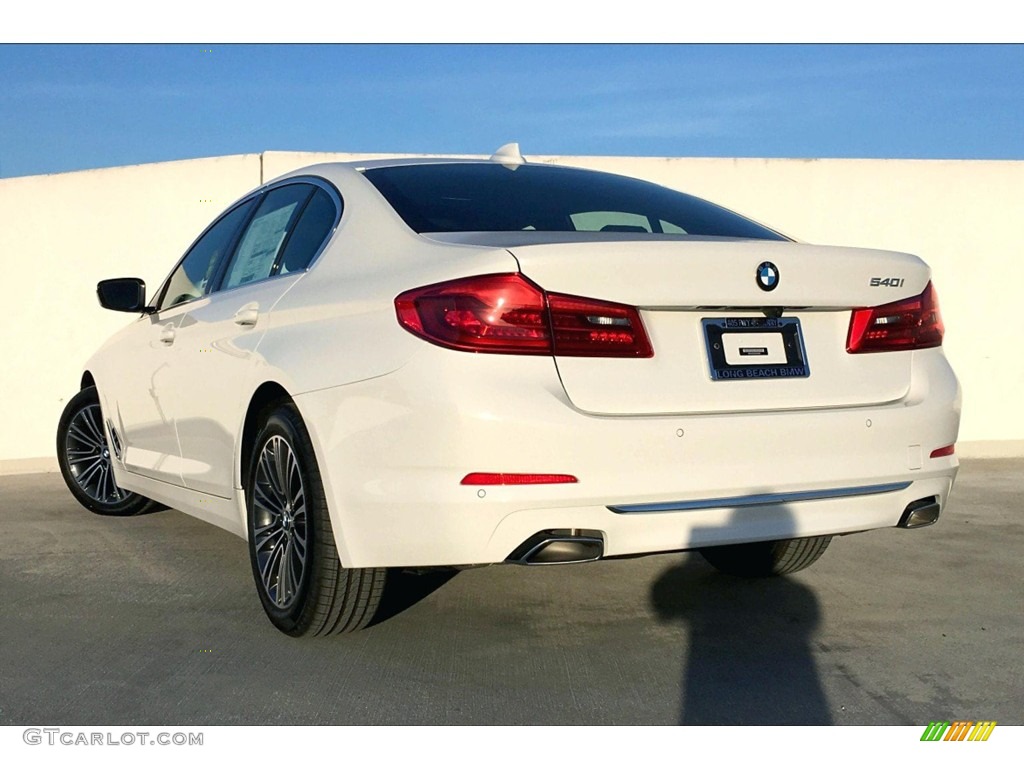 2019 5 Series 540i Sedan - Alpine White / Black photo #3