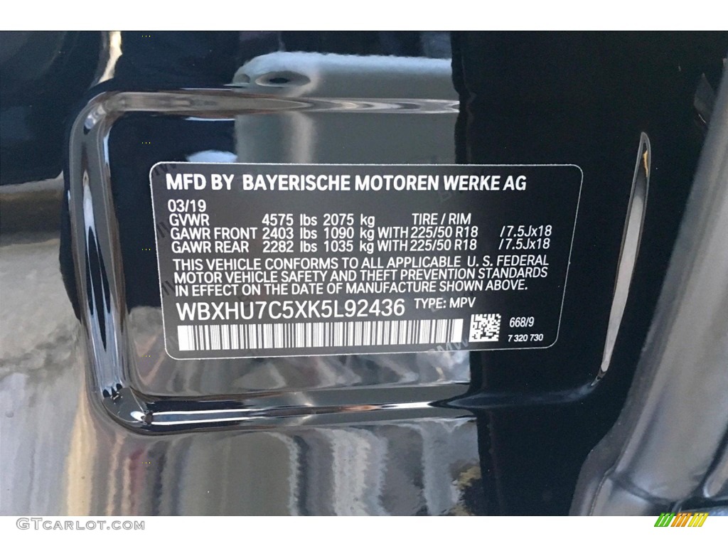 2019 X1 sDrive28i - Jet Black / Black photo #8