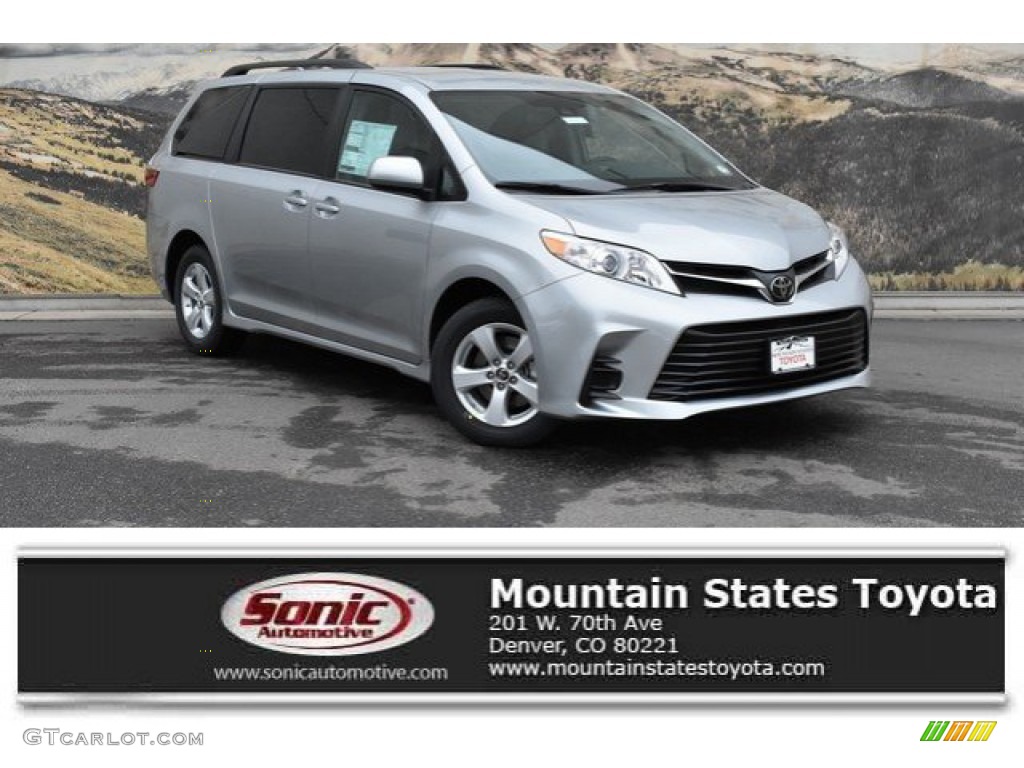 2019 Sienna LE - Celestial Silver Metallic / Ash photo #1