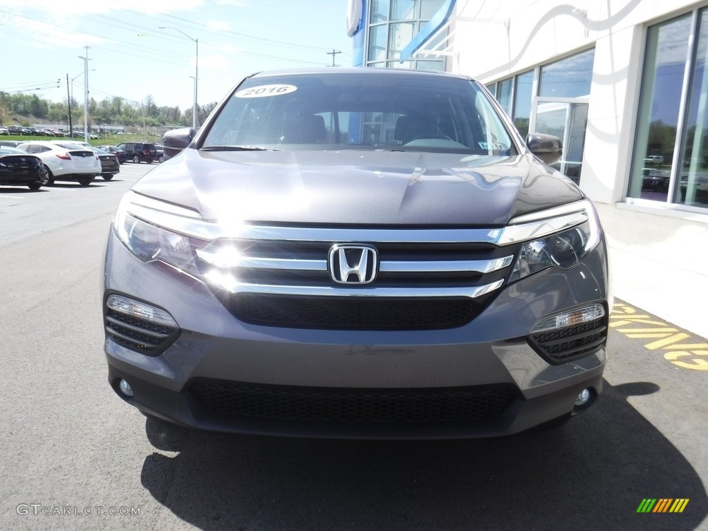 2016 Pilot EX-L AWD - Modern Steel Metallic / Black photo #5