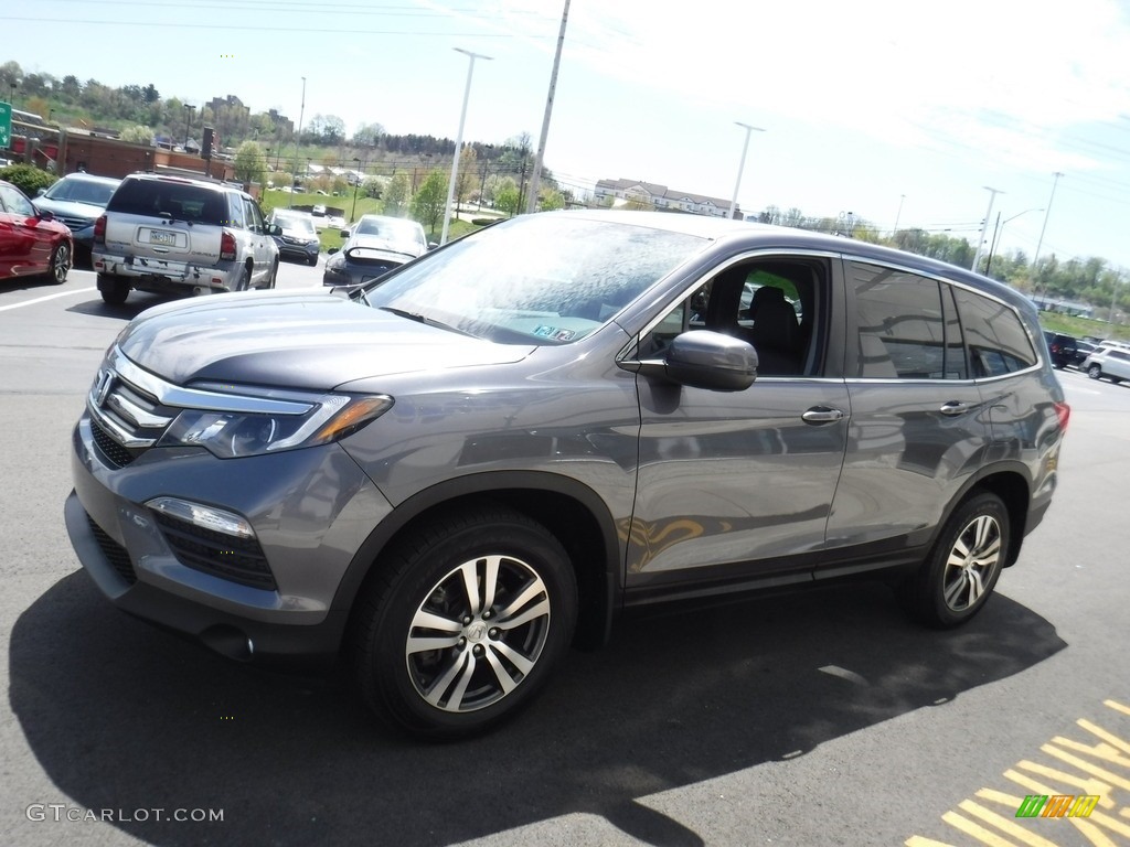 2016 Pilot EX-L AWD - Modern Steel Metallic / Black photo #6
