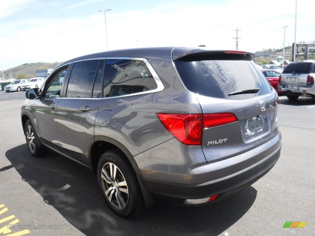 2016 Pilot EX-L AWD - Modern Steel Metallic / Black photo #7