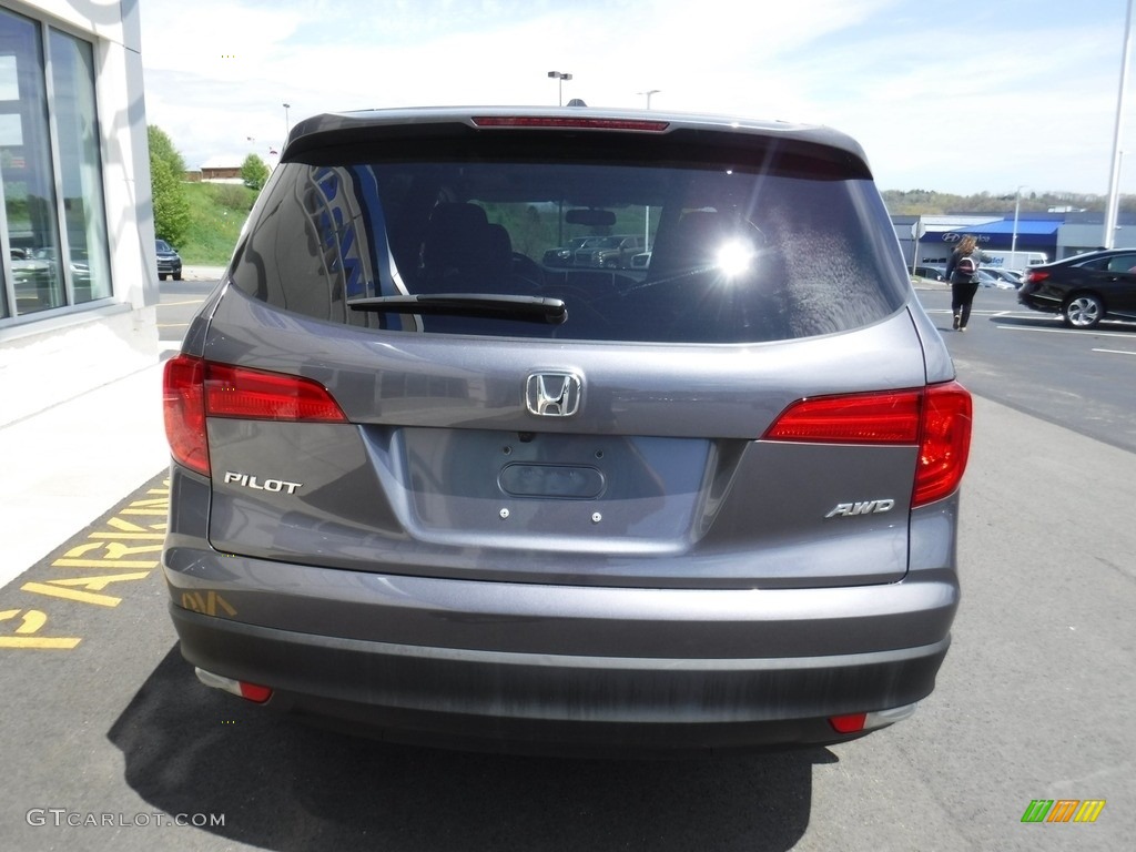 2016 Pilot EX-L AWD - Modern Steel Metallic / Black photo #8