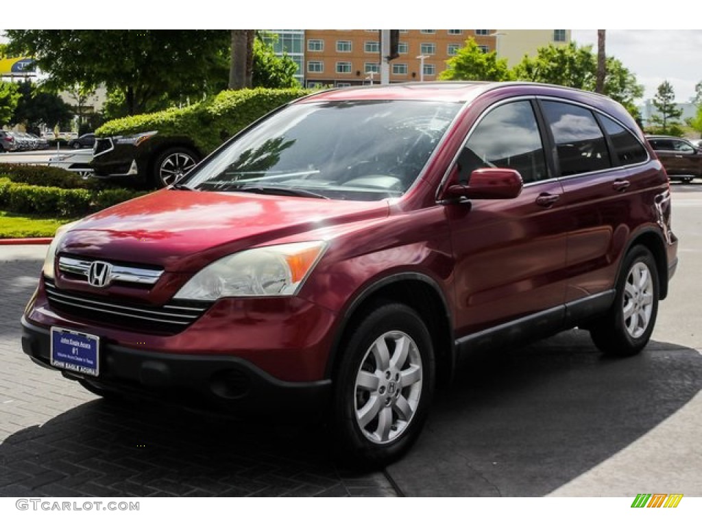 2009 CR-V EX-L - Tango Red Pearl / Gray photo #3
