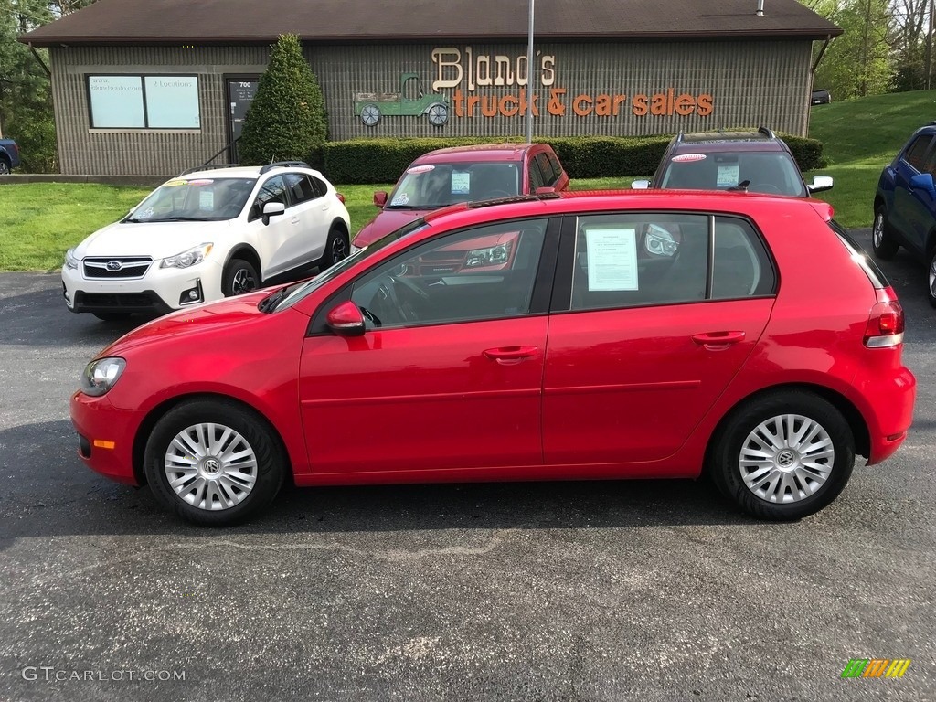 2011 Golf 4 Door TDI - Tornado Red / Titan Black photo #1