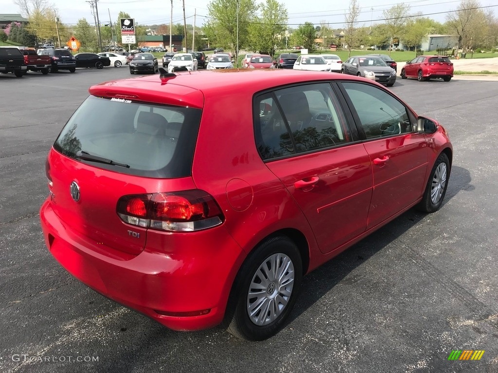 2011 Golf 4 Door TDI - Tornado Red / Titan Black photo #6