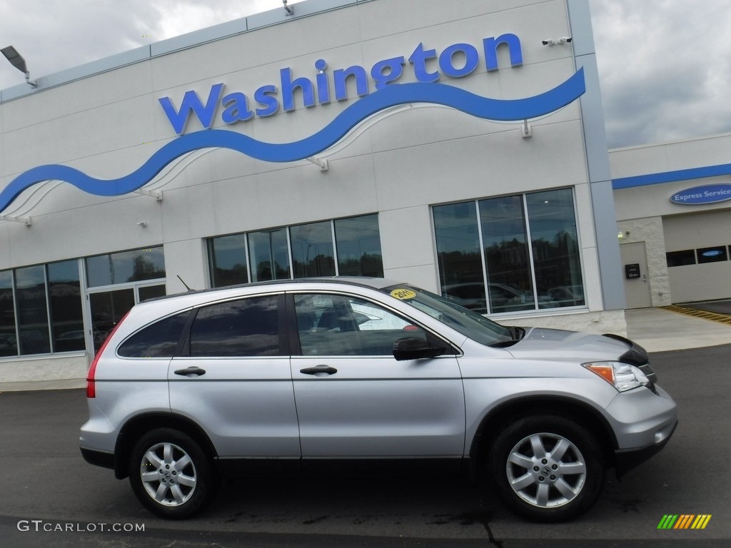 2011 CR-V SE 4WD - Alabaster Silver Metallic / Gray photo #2