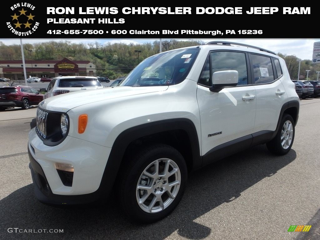 2019 Renegade Latitude 4x4 - Alpine White / Black photo #1