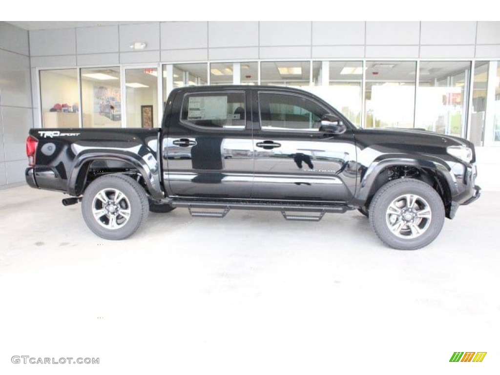 Midnight Black Metallic 2019 Toyota Tacoma TRD Sport Double Cab Exterior Photo #133040760