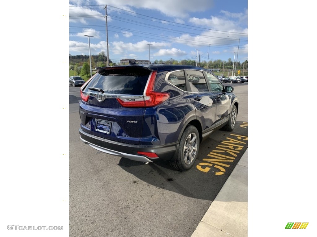 2019 CR-V EX-L AWD - Obsidian Blue Pearl / Gray photo #5