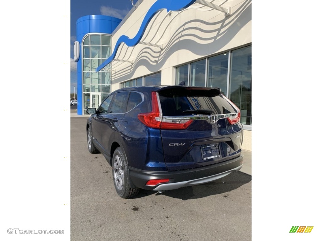 2019 CR-V EX-L AWD - Obsidian Blue Pearl / Gray photo #7