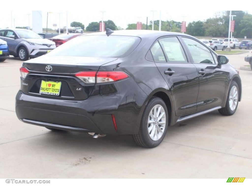 2020 Corolla LE - Black Sand Pearl / Macadamia/Beige photo #8